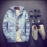 Spring and Autumn Hooded jacket Men's