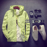 Spring and Autumn Hooded jacket Men's