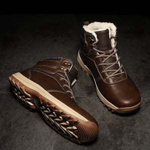 Leather Winter Cotton Shoes