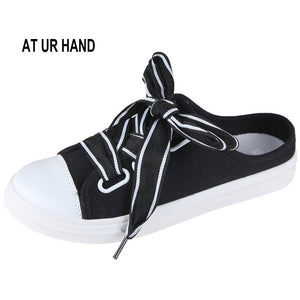 Casual Slipony Shoes Women Canvas Sneakers