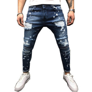 Ripped Biker Jeans Hi-Street Distressed