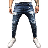 Ripped Biker Jeans Hi-Street Distressed