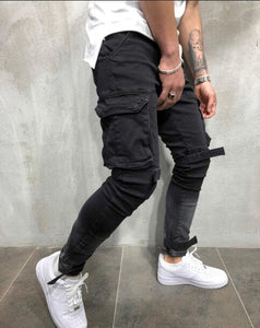 Ripped Biker Jeans Hi-Street Distressed